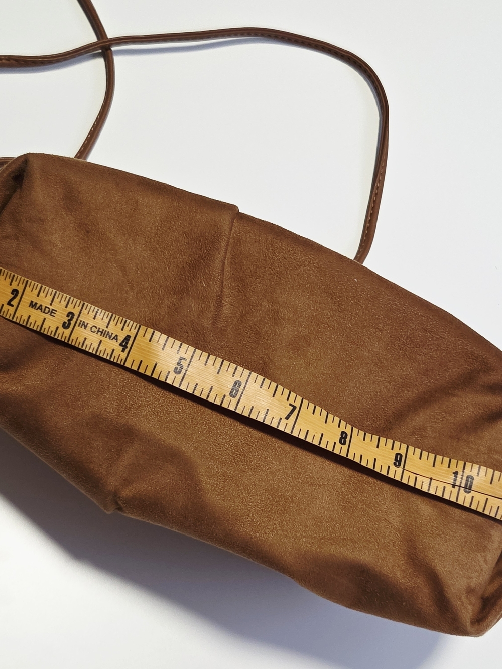 Banana Republic Suede Gathered Clutch Bag in Brown - Picture 6 of 10